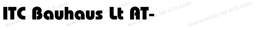 ITC Bauhaus Lt AT字体转换
